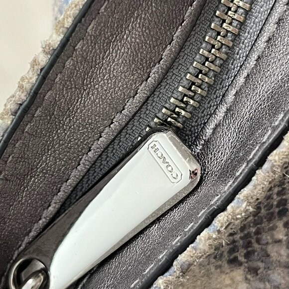 Coach Campbell Exotic Python Leather Izzy‎ Fashion Satchel F24852 - Picture 6 of 13